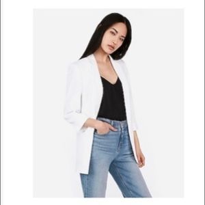 Express rolled sleeve boyfriend blazer